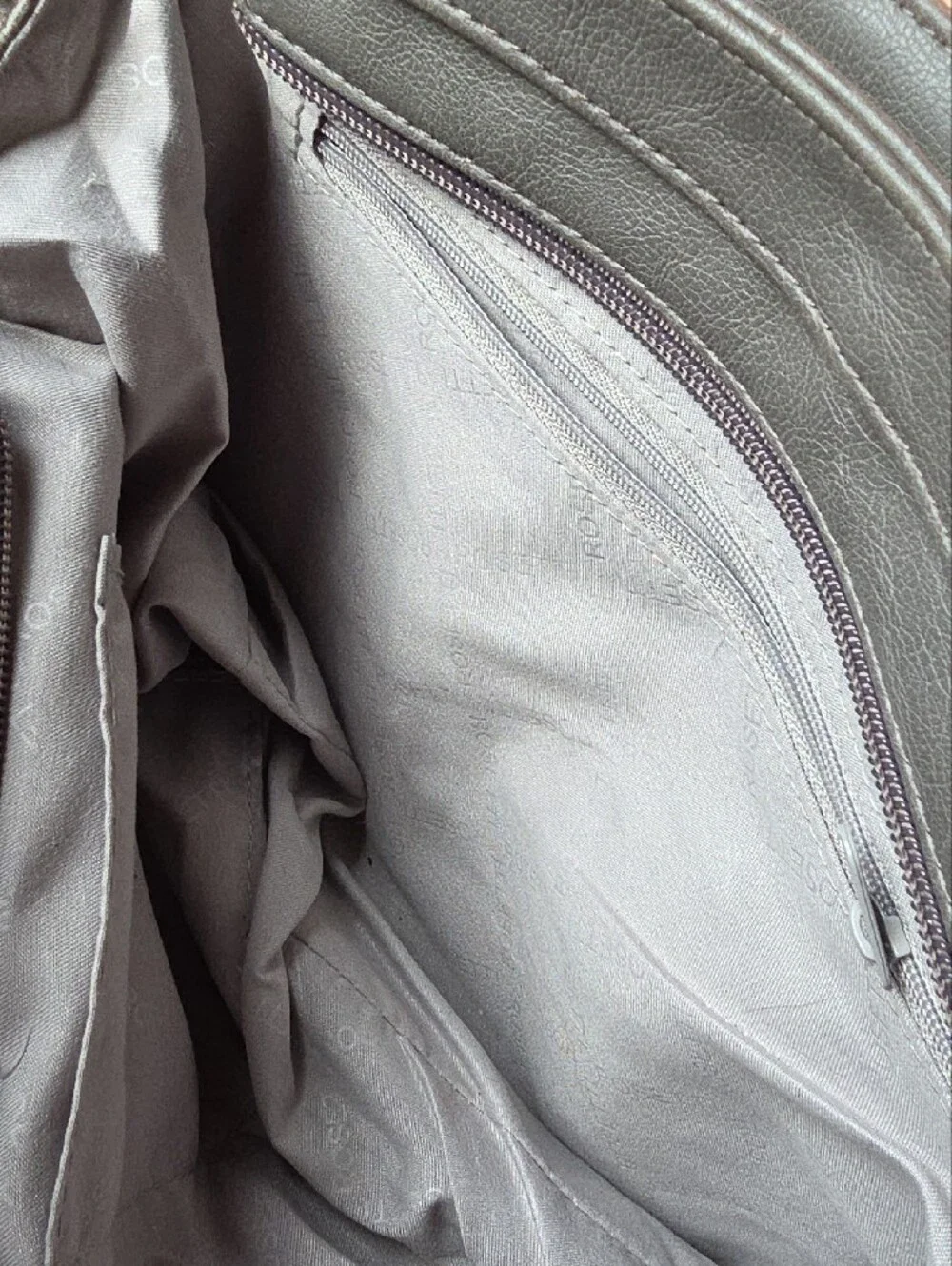 Rosetti Gray Leatherette Shoulder Bag - Gray